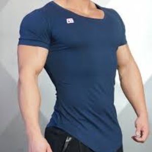 Body Engineers Navy Long Length Workout Tee